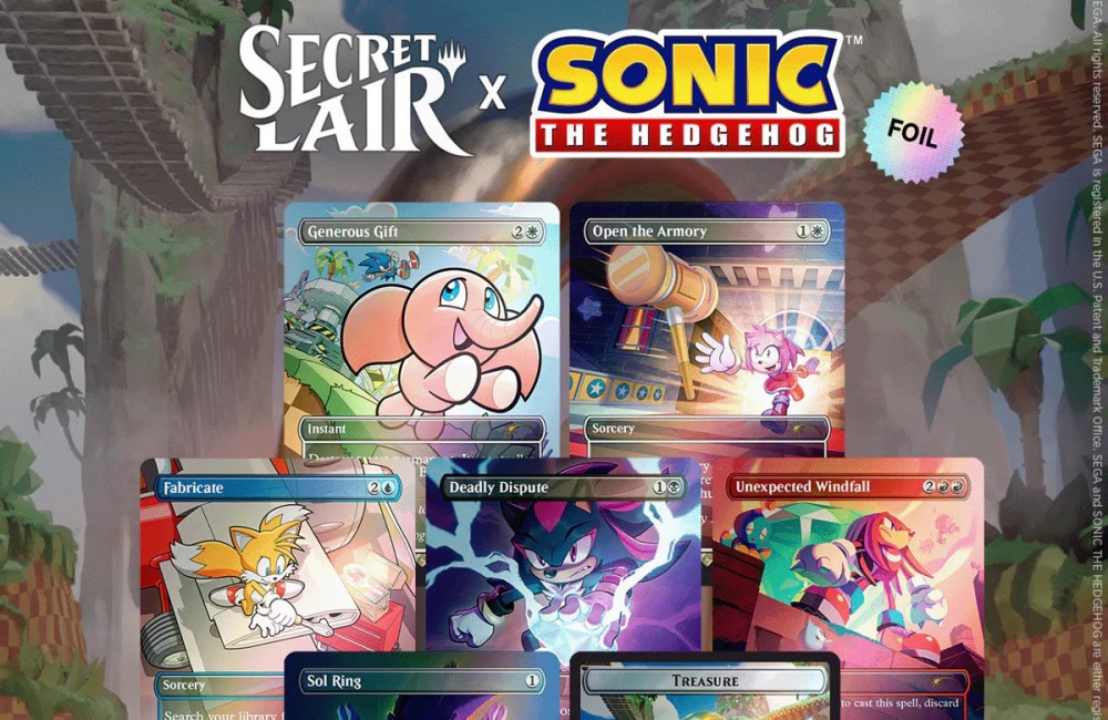 Sonic the Hedgehog joins forces with Magic: The Gathering for special edition cards